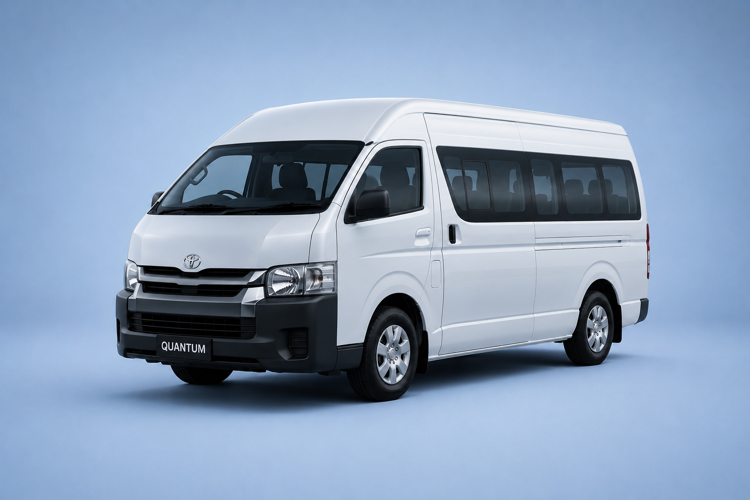 Mini buses and people movers for hire.