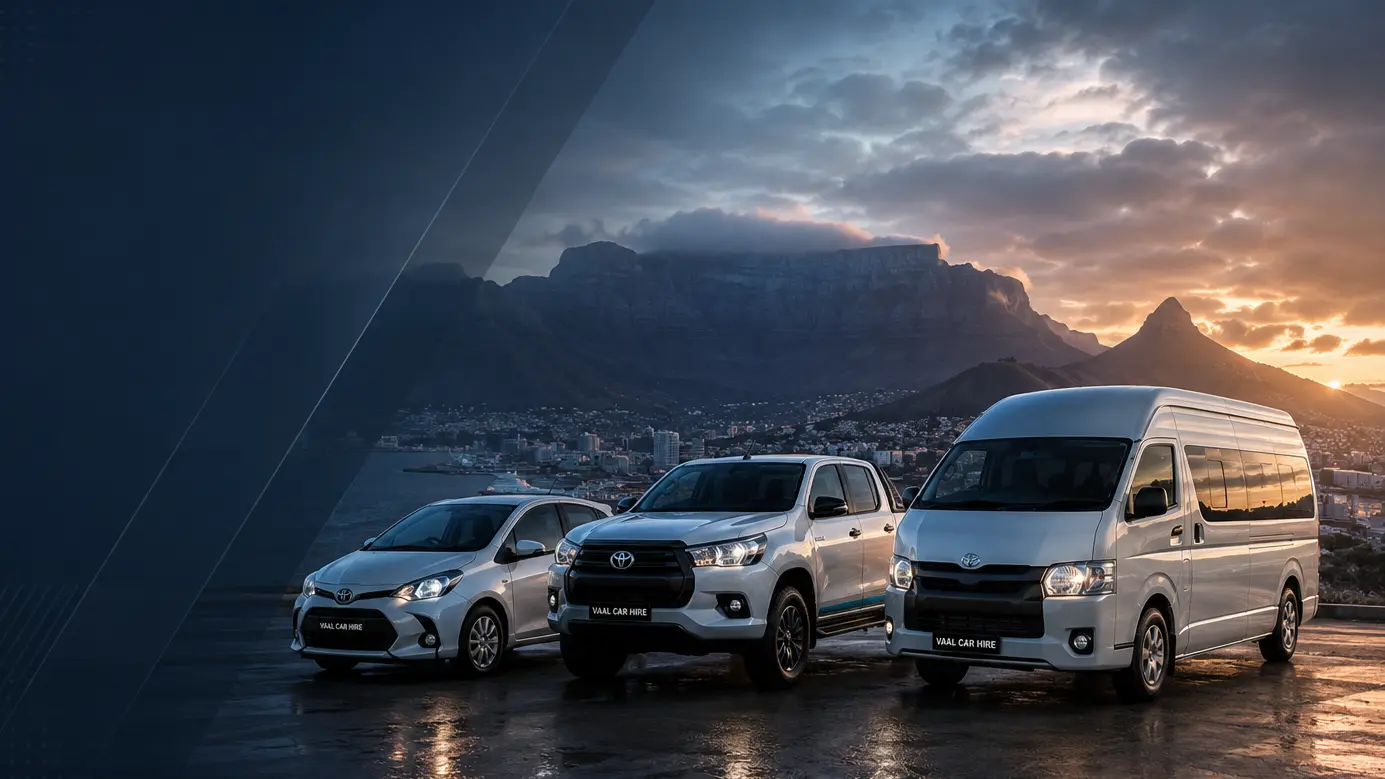Car, bakkie and minibus fleet for hire in Cape Town